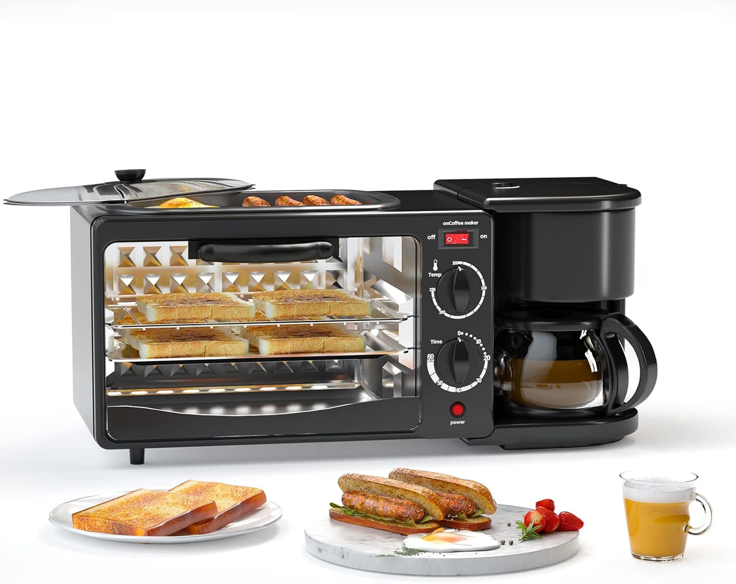 Sunrise TrioMaker™ - Máquina Para Hacer Desayuno 3 En 1